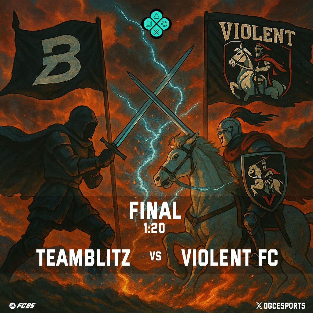 نهائي #OGC Last chance :🏆
<a href="/TeamBIitz/">BLITZ FC</a> vs <a href="/Violentfc/">Violent Fc</a>
بـتوفيـق لـلـفريقين 💚

 #FC25 #بروكلوب #proclubs