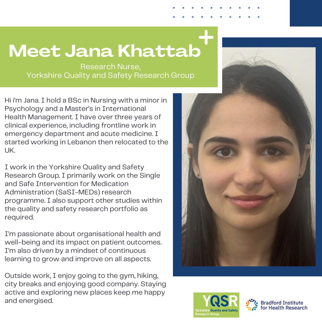 💙International Nurses' Day 2025

It's #nursesday and we'd like to introduce you to the newest member of our research nurse team Jana Khattab.

A big thank you to all our nurses for all the valuable work they do every day.

 #InternationalNursesDay
