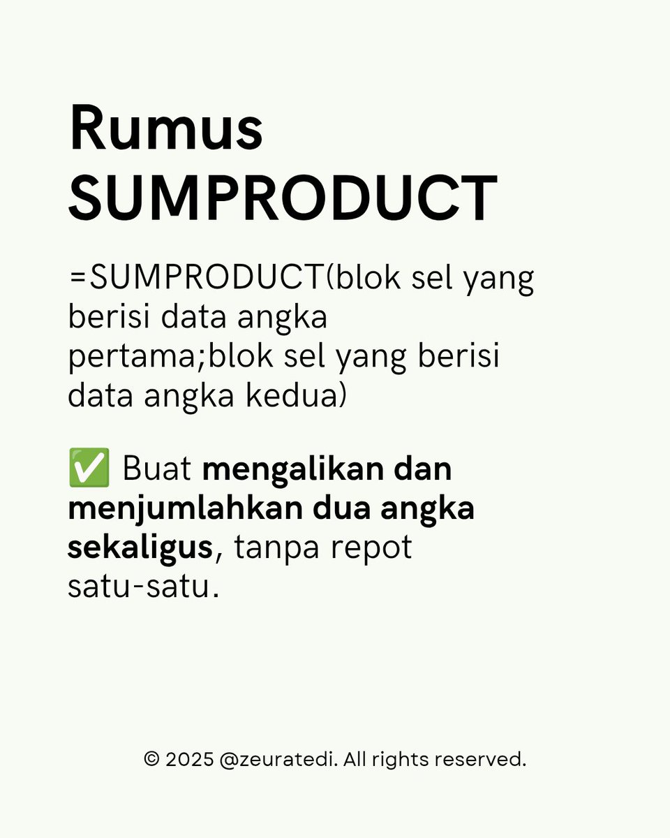 ZeuraTD's tweet photo. #ExcelInterview #RumusExcel #ExcelTips #BelajarExcel #ExcelPemula #JagoExcel #MicrosoftExcel https://t.co/xdxWSCGrqx