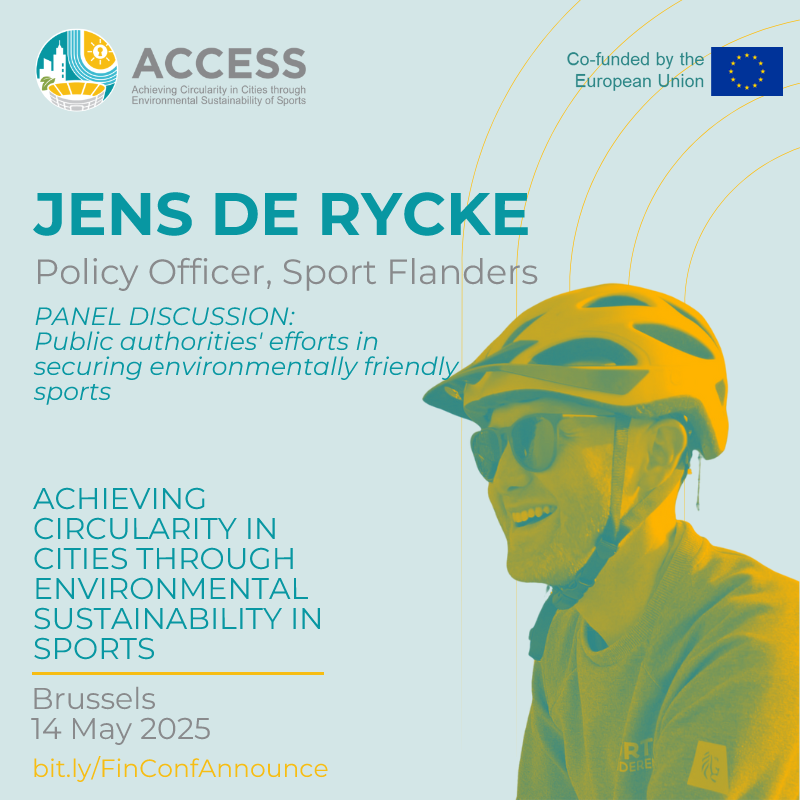 ACCESS CC (@access_2cc) on Twitter photo One of the two panel discussions at the <a href="/ACCESS_2CC/">ACCESS CC</a> Conference will see <a href="/JensDeRycke1/">Jens De Rycke</a> of <a href="/SportVlaanderen/">Sport Vlaanderen</a>. A better panellist to speak about the circularity of #sport venues and increasing the sustainability of sports? We don't think so. Register here: bit.ly/FinConfAnnounce One of the two panel discussions at the <a href="/ACCESS_2CC/">ACCESS CC</a> Conference will see <a href="/JensDeRycke1/">Jens De Rycke</a> of <a href="/SportVlaanderen/">Sport Vlaanderen</a>. A better panellist to speak about the circularity of #sport venues and increasing the sustainability of sports? We don't think so. Register here: bit.ly/FinConfAnnounce