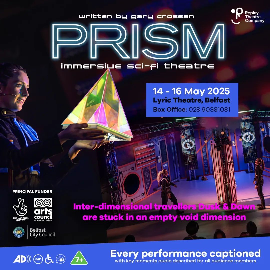 Replay Theatre Co (@replaytheatreco) on Twitter photo You want a discount code for PRISM? What a coincidence, that's exactly what we have!
We're delighted to partner with our friends <a href="/Young_at_Art/">Young at Art</a> to offer £5 off every ticket.
Just use code 5OFFPRISM when booking at this link and come join the adventure! 💫
lyrictheatre.co.uk/whats-on/prism You want a discount code for PRISM? What a coincidence, that's exactly what we have!
We're delighted to partner with our friends <a href="/Young_at_Art/">Young at Art</a> to offer £5 off every ticket.
Just use code 5OFFPRISM when booking at this link and come join the adventure! 💫
lyrictheatre.co.uk/whats-on/prism