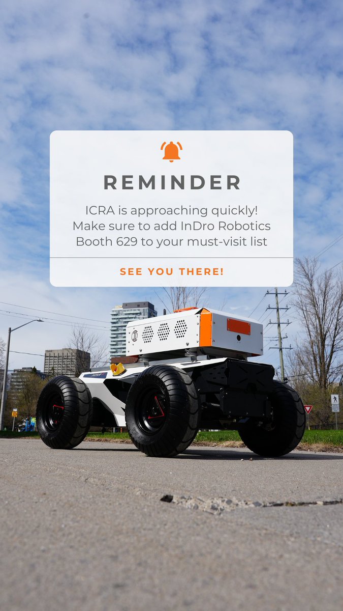 Planning your trip to ICRA 2025 in Atlanta (May 19th-23rd)? 

Make sure to add InDro Robotics Booth 629 to your must-visit list! We'll be located by the Innovation Stage, ready to discuss our latest advancements. 

What are you hoping to see at ICRA this year?