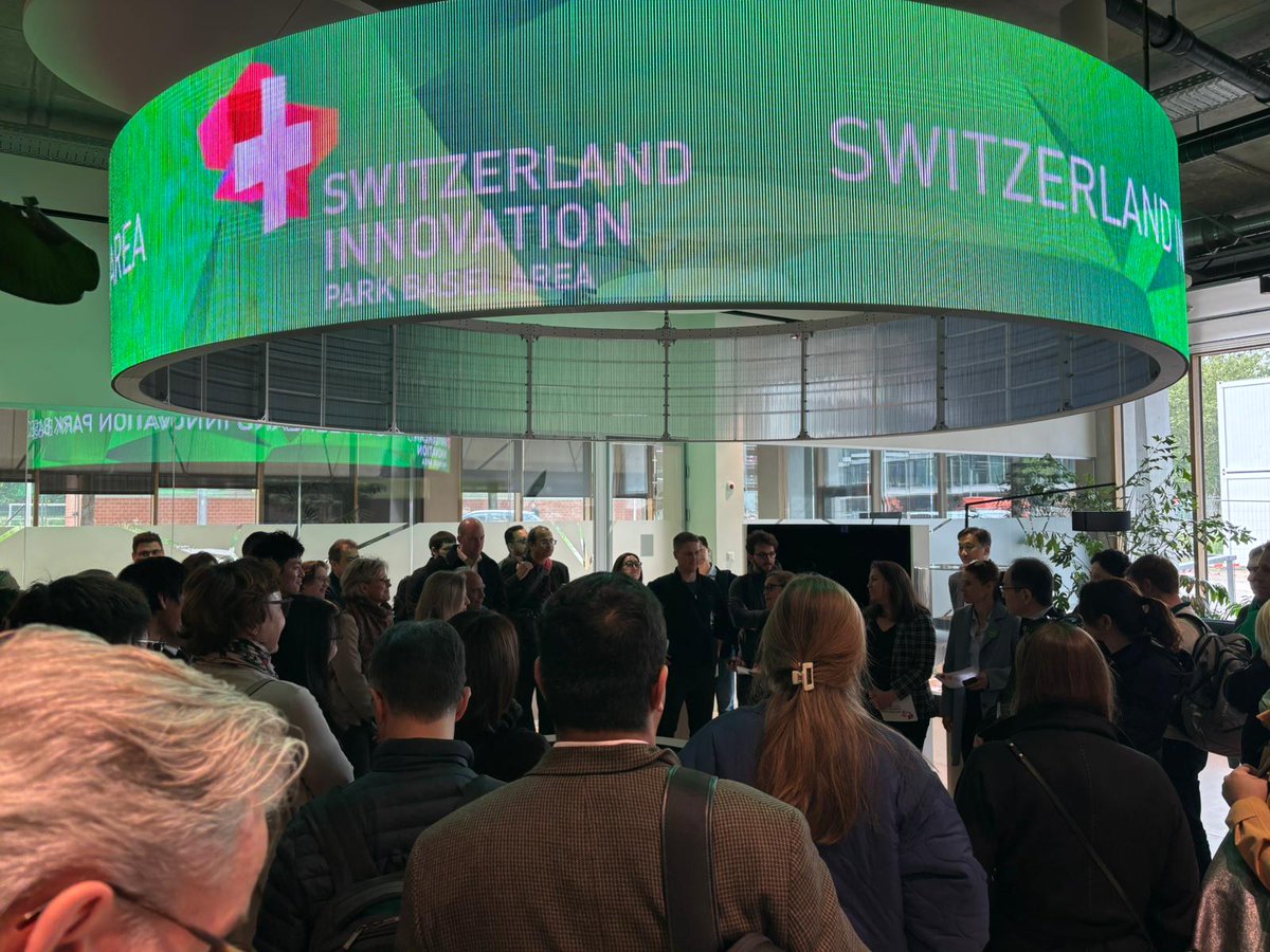 swissinnova's tweet image. 🤝 Strengthening international collaboration in life sciences innovation!
During #SwissBiotechDay 2025, we welcomed a global biopharma delegation at @parkbaselarea and @BiopoleLausanne, site of @SipWestEPFL.
🔗Read more: linkedin.com/feed/update/ur…