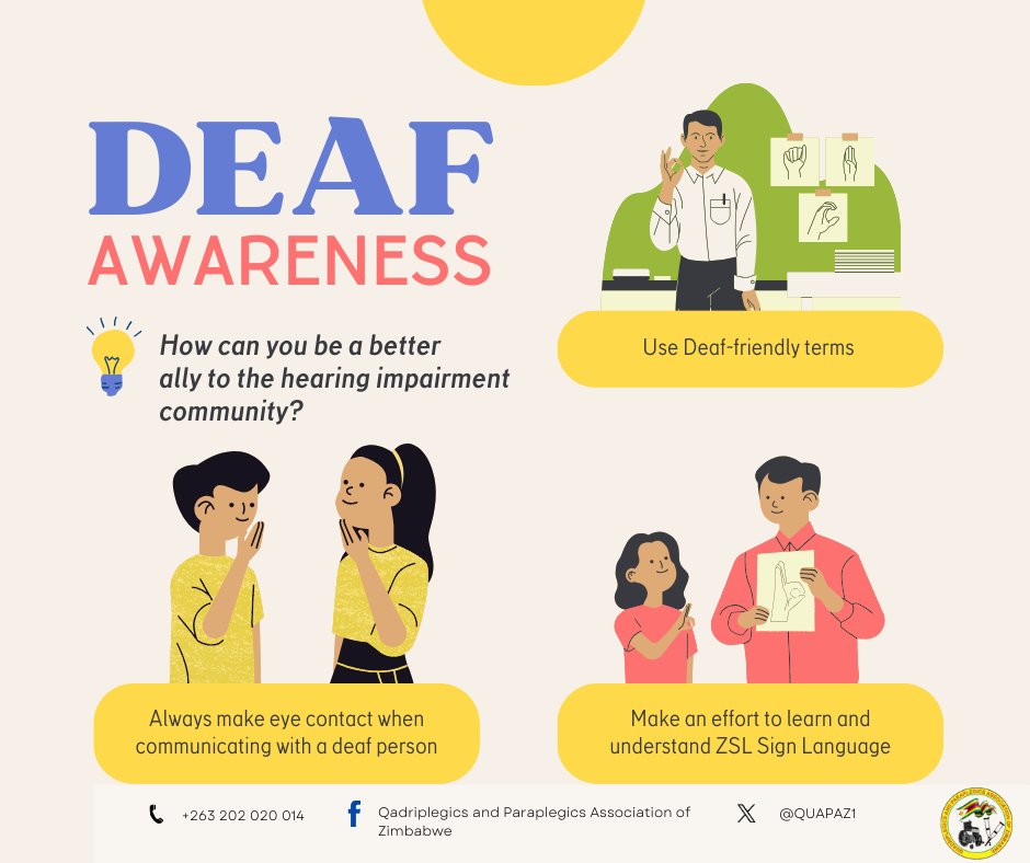 It’s Deaf Awareness Week - an opportunity to learn more about supporting hearing impairments &amp; hard of hearing persons in our communities💙This year's theme, “Beyond Silence,” reminds us that communication includes sign language, facial expressions and mutual respect.