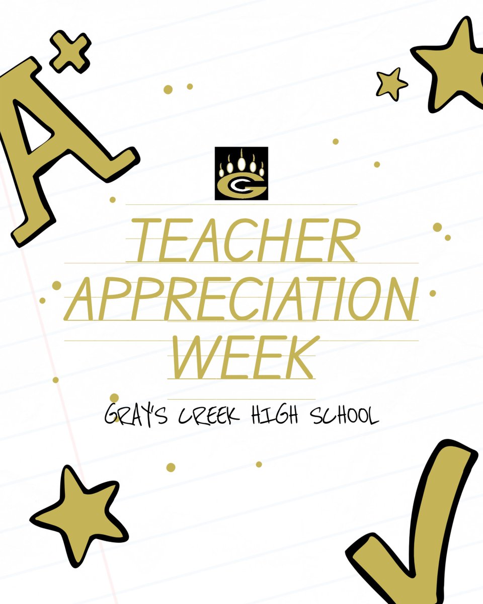 THANK YOU to all of our wonderful teachers!! You do an amazing job day in and day out, we appreciate you!