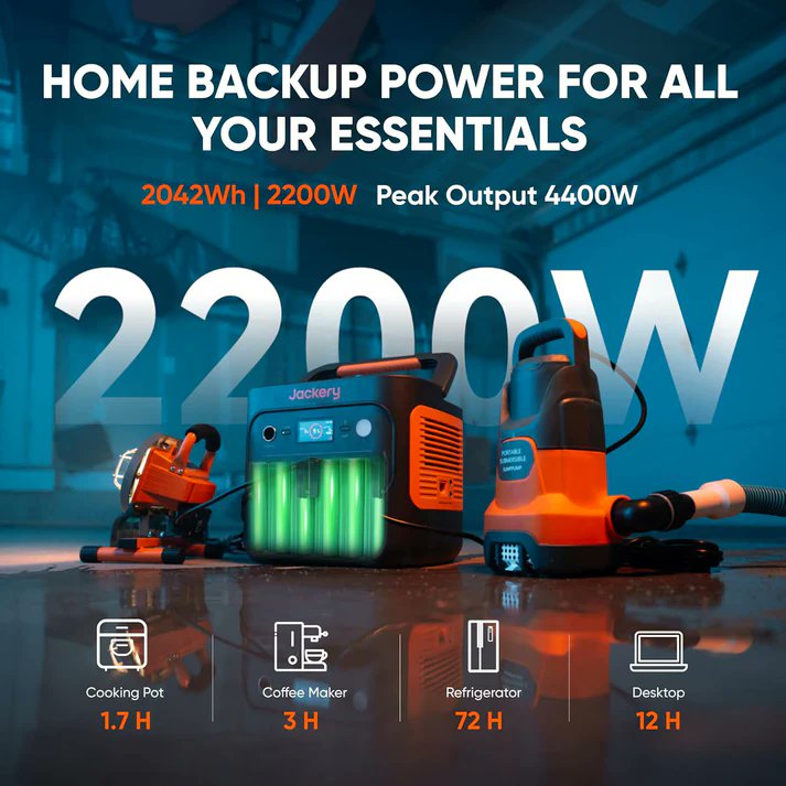 FeFefaith398188's tweet photo. ⚡ Meet the FE-FAITH Solar Generator 2000 V2
Power your life with 2042Wh capacity, 2x200W solar panels, and a 2200W UPS backup

🔌 Runs laptops, fridges, tools &amp; more
☀️ Solar-ready, plug-and-play

Shop now at https://t.co/txWbdZIIFe
#SolarGenerator #PortablePower #CleanEnergy https://t.co/m0zVnNkuk6