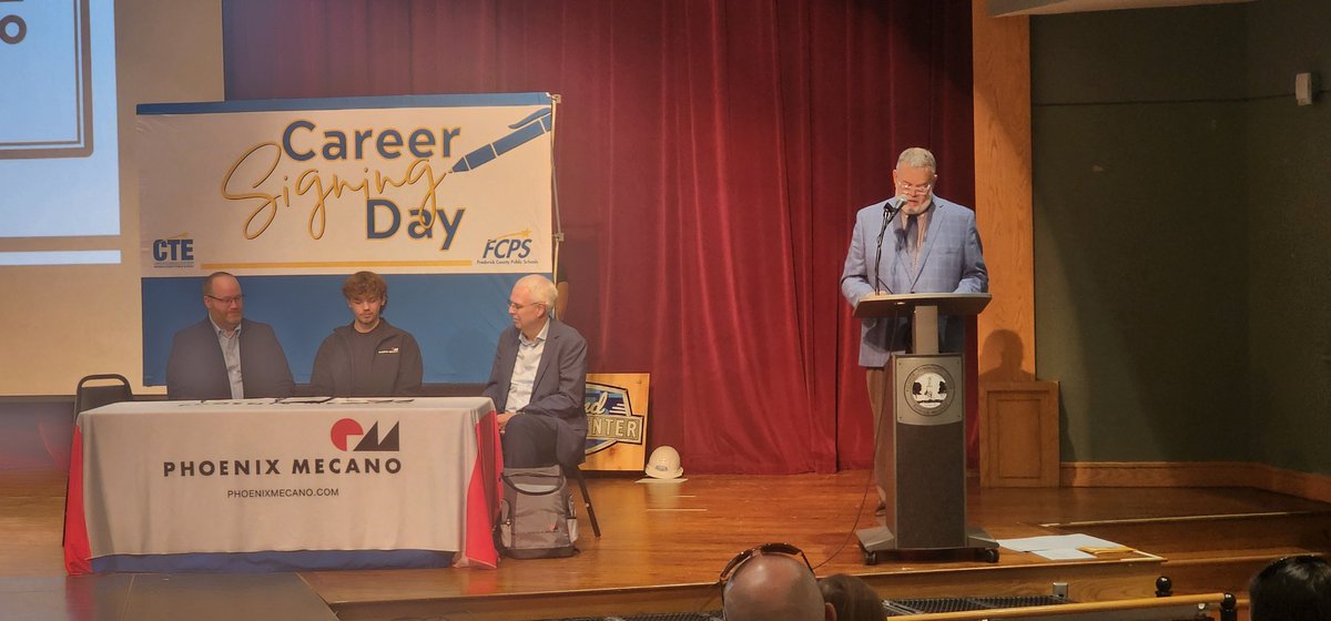 Proud to attend the CTE Career Signing Day today at FCC. Congratulations to all of our students! Thank you to all of our career and tech staff!! #TogetherFCPS #EveryChildEveryDay