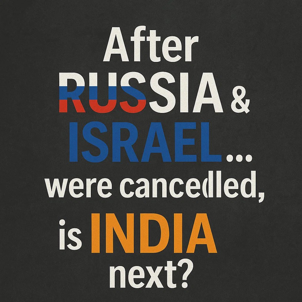 SanatanPrabhat's tweet photo. 🛡️ After Russia and Israel were cancelled, Is India Next?

India’s swift retaliation to the Pahalgam terror attack marks a turning point—but the threat goes far beyond the battlefield. Just as global powers demonized Russia and Israel for defending themselves, efforts are now underway to trap India in a similar narrative web?

Special editorial coming...!

@majorgauravarya @MajorPoonia @GeneralBakshi 

#IndiaPakistanWar #IndiaPakistanTensions #PakistanBehindPahalgam #Pakistan #PakistanArmy #IndiaPakistan #Airdrop #JusticeServed