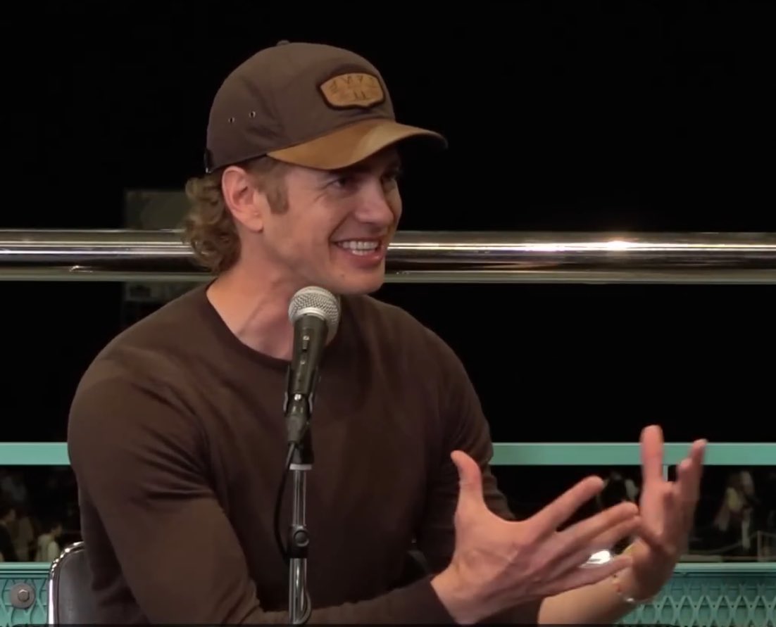 Hayden is bigger now than he was in Revenge of the Sith and OBI-WAN KENOBI.