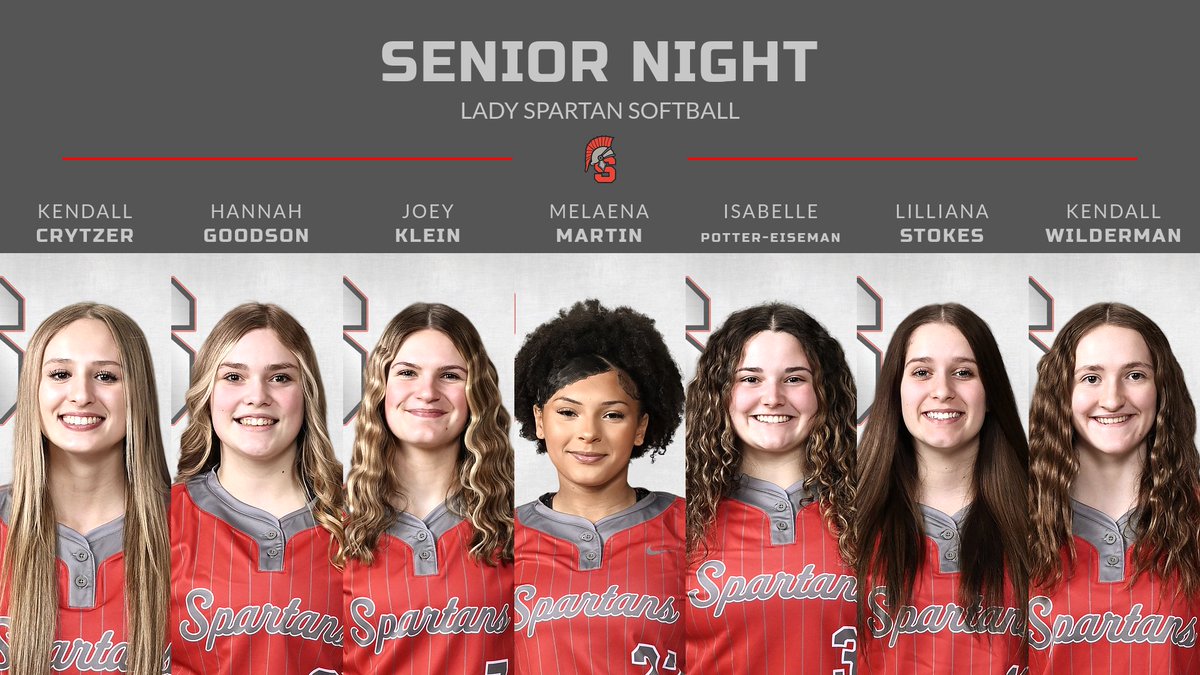 🥎 LADY SPARTAN SOFTBALL SENIOR NIGHT 🥎
Come out and support our seniors as they, along with the team, take on Woodridge tonight at 5:00 PM at JEDD Park!

Best of luck Spartans!