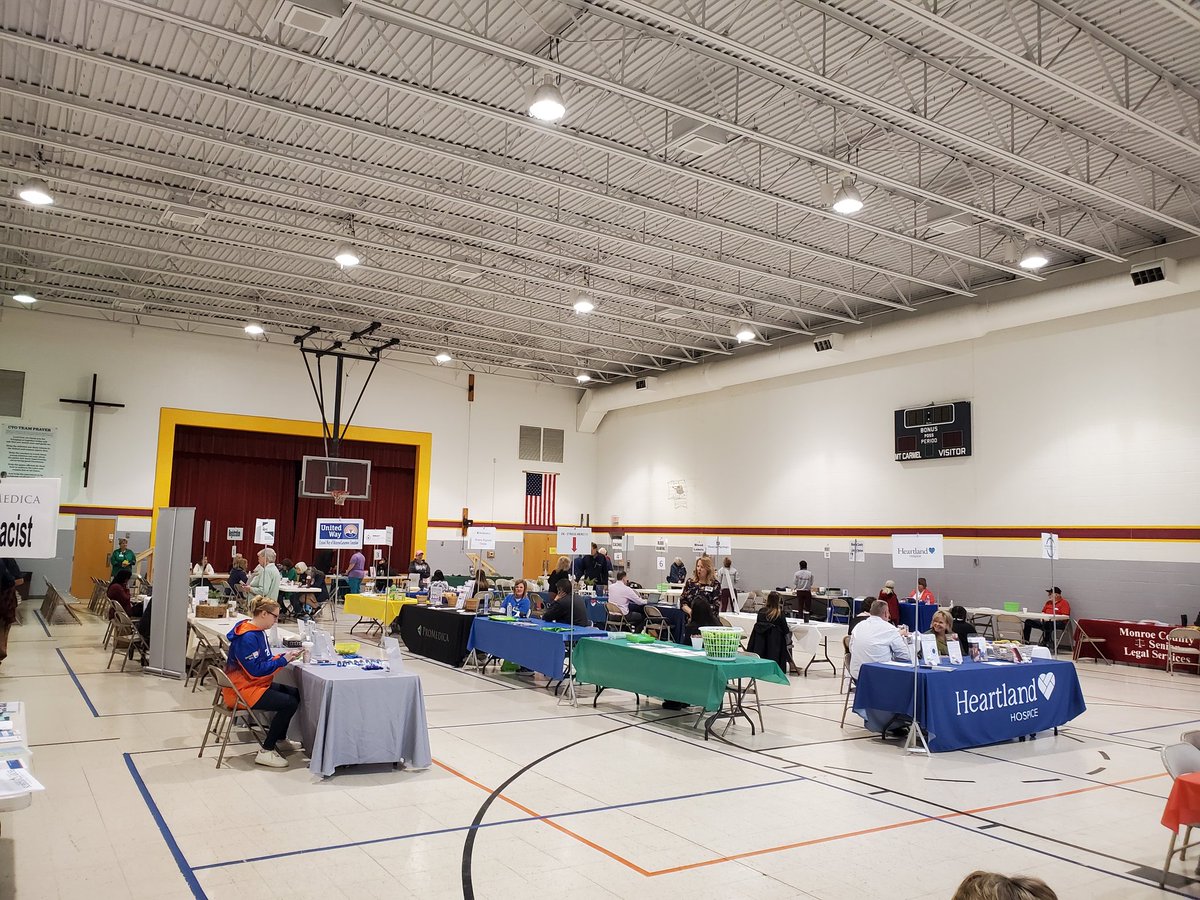 Today is the Bedford Area Health Check at Our  Lady of Mount Carmel Catholic Church in Temperance!  We're here until noon.  Only $20 for a 22-panel blood test by ProMedica Monroe Regional Hospital !  Lots of health vendors, too!