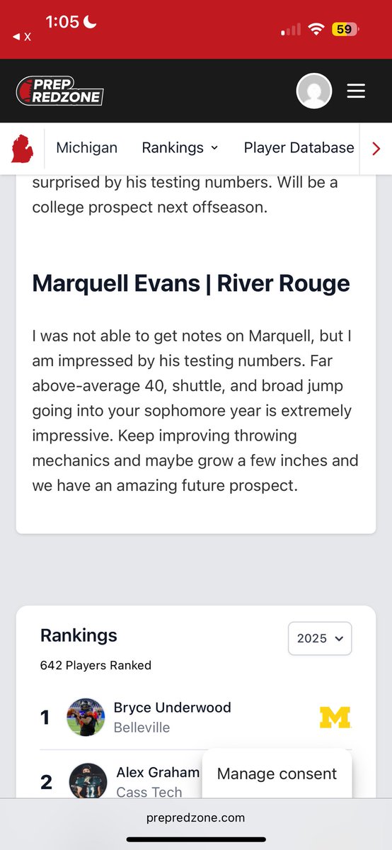 MarquellEvansJr's tweet image. Truly grateful for the write up and will continue building and improving! I’m a true athlete. #Eagle #2wrld

 @alex_pallone @Showtime_CoachP @PrepRedzoneMI @MichFBFrenzy @MIexposure