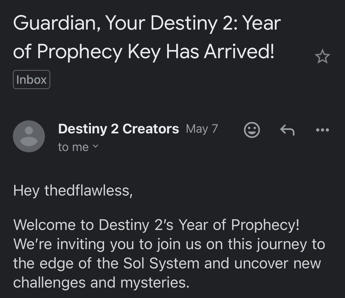 We ready! 🫡

Thank you Bungie! #Destiny2Creator