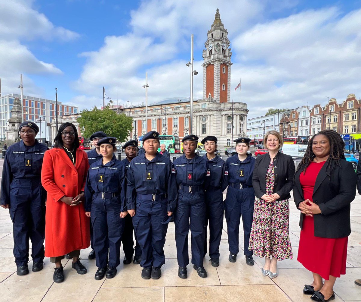A moving ceremony on Windrush Square to commemorate the 80th anniversary of VE Day, remember the sacrifices made for our freedom, the collective relief &amp; joy, but also the sadness of loss felt in every community across the country as the war in Europe ended 80 years ago #VEDay80