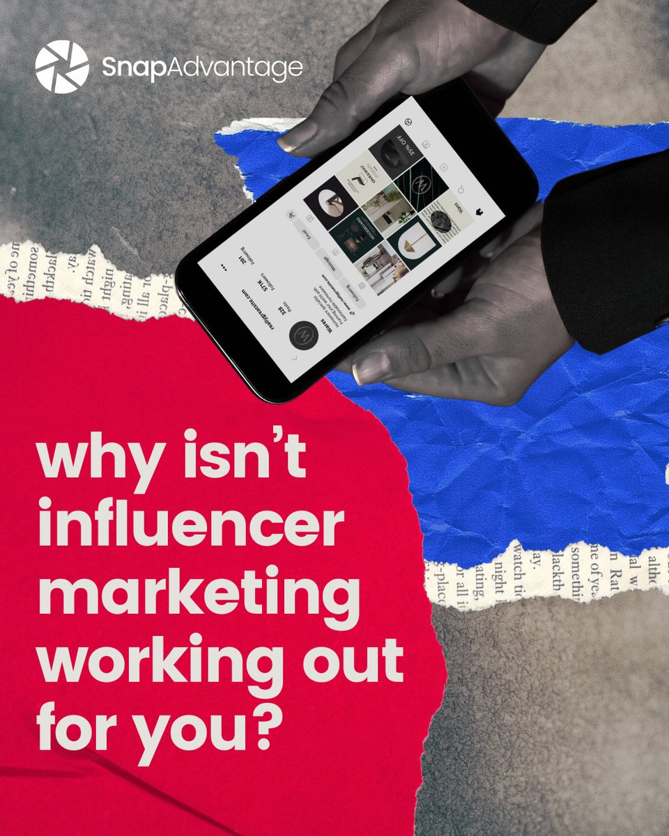SnapAdvantage's tweet image. 🤔 From unclear goals to mismatched partnerships, small missteps can lead to underwhelming performance.

At SnapAdvantage, we help you find the right #influencers, craft the right #strategy, and get the right results.

👉 Let’s turn your campaign into a growth engine.