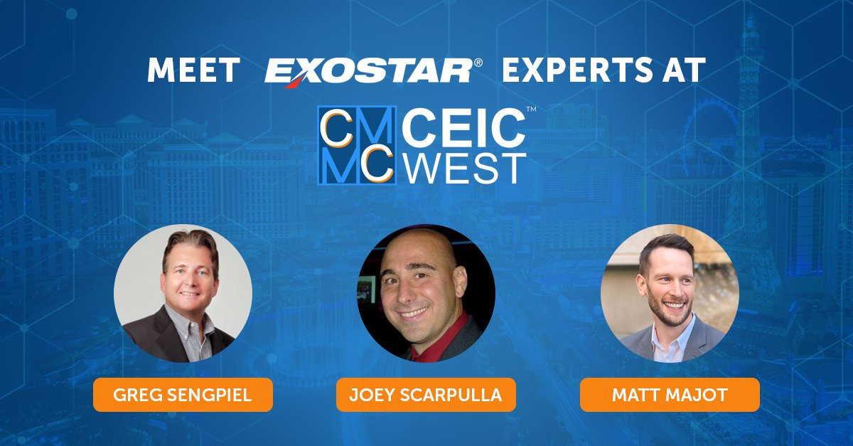 Going to #CEICWest 2025 in Vegas? So are we. Meet the #Exostar team ...