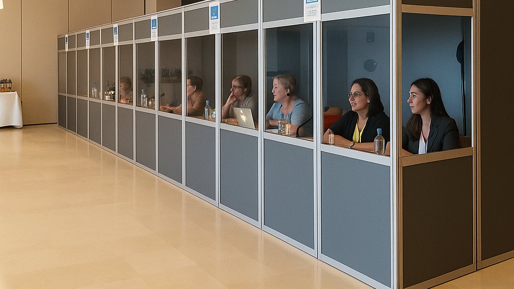 astisl's tweet image. ¿Evento internacional a la vista? 🌍
Estos son los errores más comunes que vemos desde cabina… y cómo puedes evitarlos.
🎧 Cabinas no ISO
🔇 Sonido mal configurado
❌ Improvisar con intérpretes
Lee el artículo completo 👉 [enlace]
 #EventosMultilingües #astisl