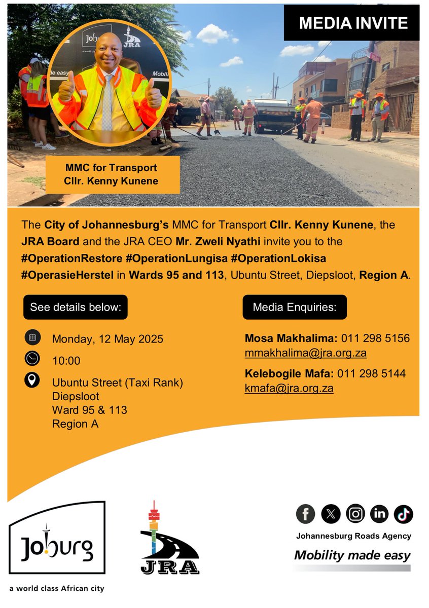 Joburg Roads Agency tweet media