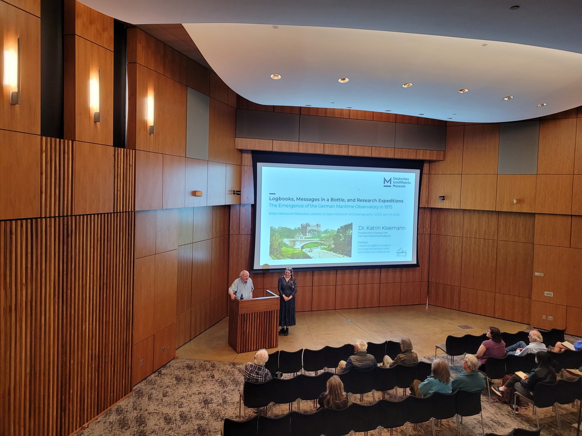 katrinkleemann's tweet image. I was awarded the 2025 William E. and Mary B. Ritter Memorial Fellowship by @Scripps_Ocean in La Jolla. It has been an absolute pleasure and privilege to spend the last two months in California, carrying out research and thinking about #oceanhistory.