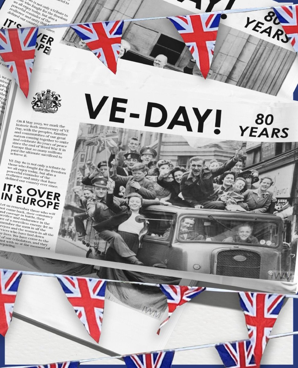 Happy #VEDay80 everyone!
Hope you all have a great evening celebrating our courageous soldiers, sailors &amp; airmen of WW2!

Let’s not forget all the wonderful women &amp; girls that toiled in the field’s &amp; munitions factories, the men down the mines they all helped us win the war! 🇬🇧