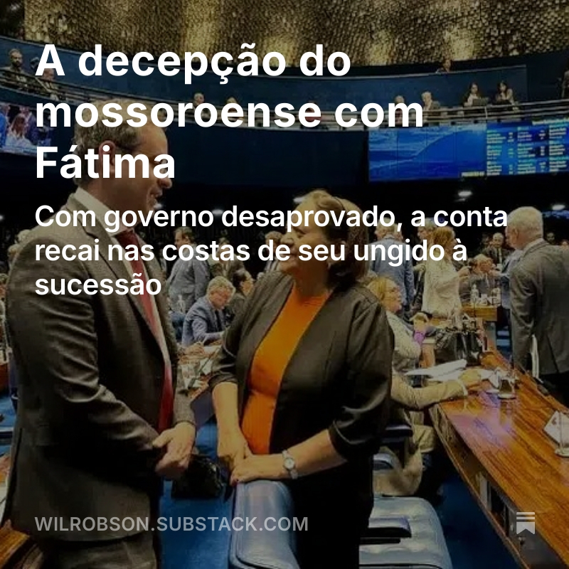 William_robson's tweet photo. ANÁLISE: A decepção do mossoroense com Fátima
https://t.co/lZH4LBVWpM https://t.co/qG6w0XOS86
