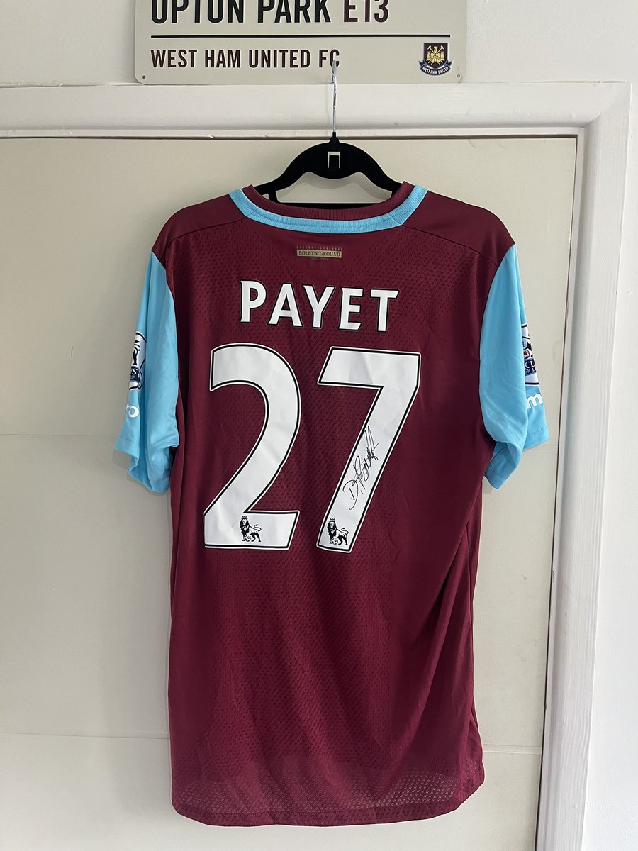 adamswanee's tweet photo. @icwhs 🇫🇷⚒️ picked this match worn Payet up a little while ago. https://t.co/Pq5VTucPgp