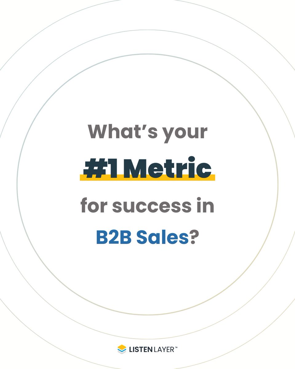 listenlayer's tweet image. "Let’s talk about those metrics! Sales and marketing can’t not work with them."