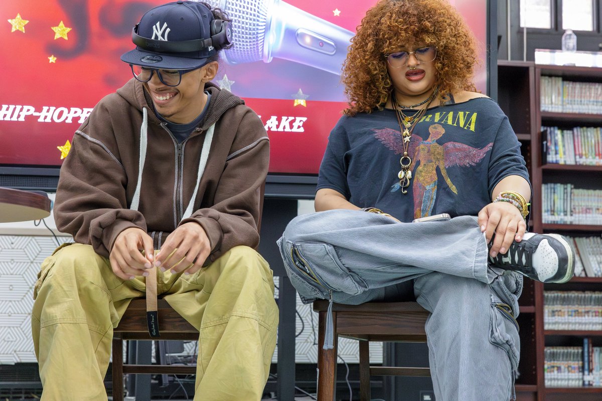 Our English and Theater departments recently celebrated April as National Poetry Month.   Here are some photos from the "Hip Hopera" performed by our students in the library. Photos Courtesy of Juan Rodriguez