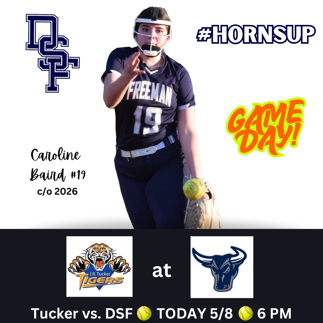 DSF Softball (@softballdsf) on Twitter photo 🥎GAME DAY‼️🥎
Mavs vs. Tucker
Today, 5/8 at HOME
6 PM
#HornsUp <a href="/DSFAthletics/">DSFAthletics</a> <a href="/henricosports/">henricosports (from RVA Sports Network)</a> <a href="/VHSLSoftball/">VHSL Softball</a> 🥎GAME DAY‼️🥎
Mavs vs. Tucker
Today, 5/8 at HOME
6 PM
#HornsUp <a href="/DSFAthletics/">DSFAthletics</a> <a href="/henricosports/">henricosports (from RVA Sports Network)</a> <a href="/VHSLSoftball/">VHSL Softball</a>