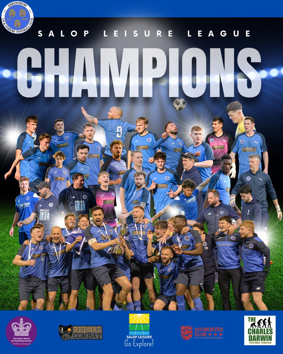 It’s official — WE’VE WON THE LEAGUE! 🏆🎉

After a report by Shrewsbury Juniors, our celebrations were put on hold pending an investigation…

But now it’s confirmed: no rules were broken.

Let the celebrations begin! 🥳⚽️
#Champions #SalopLeisureLeague