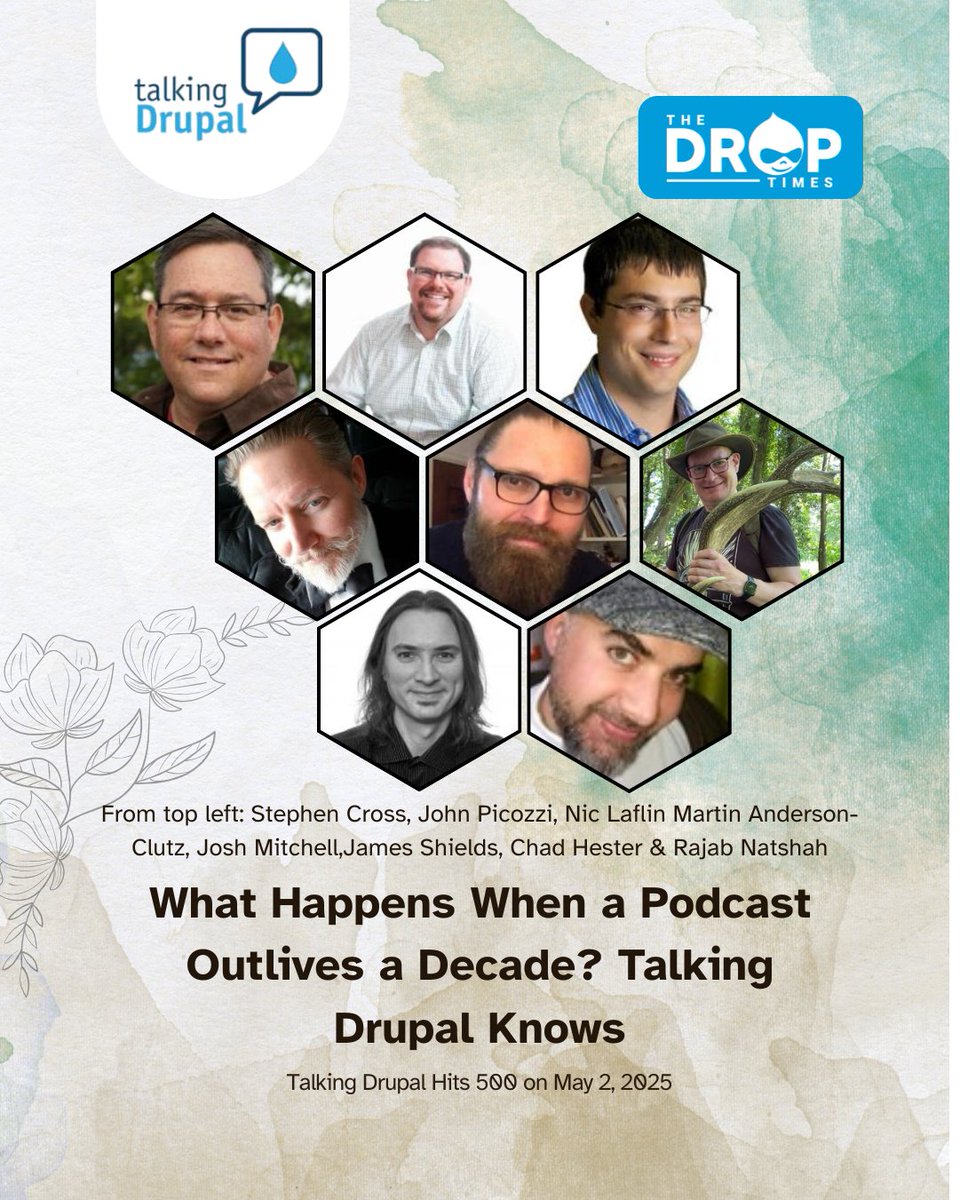 palantir's tweet image. The Talking Drupal podcast has just reached over 500 episodes!  bit.ly/4jQ7y59 #drupal #talkingdrupal #foss