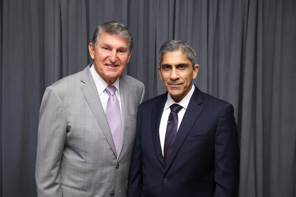 Senator Joe Manchin (@sen_joemanchin) on Twitter photo Last week, I was back in Washington to join my friend, <a href="/ChrisCoons/">Senator Chris Coons</a>, for a fireside chat on U.S. energy leadership and security. As our demand for energy increases, it is more critical than ever that we embrace all-of-the-above energy policy so that Americans will have reliable, Last week, I was back in Washington to join my friend, <a href="/ChrisCoons/">Senator Chris Coons</a>, for a fireside chat on U.S. energy leadership and security. As our demand for energy increases, it is more critical than ever that we embrace all-of-the-above energy policy so that Americans will have reliable,