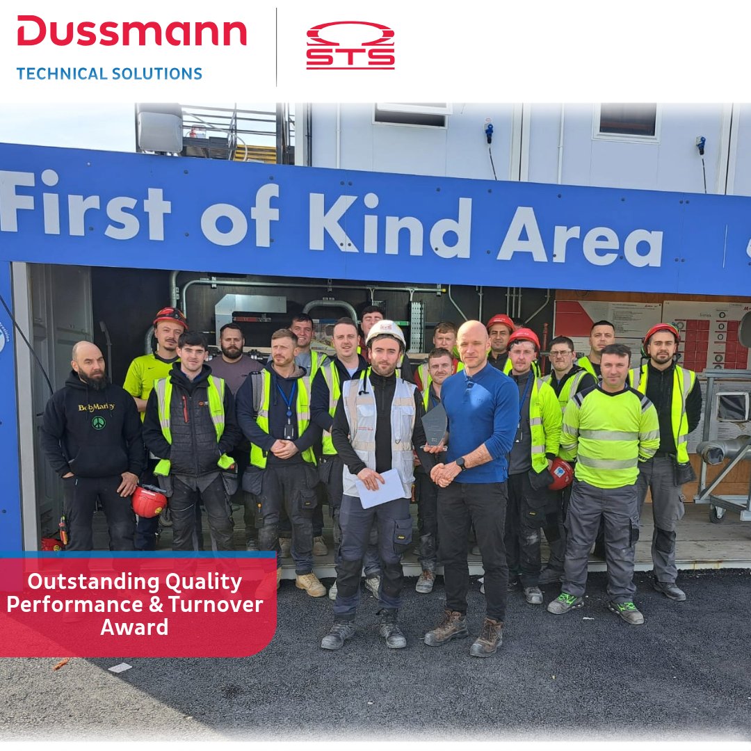 STS is proud to receive the Outstanding Quality Performance &amp; Turnover award from PM Group &amp; the Client on a major pharma project!

 A huge thanks to David Brennan, Daniel Nolan, Jack Roche &amp; the Quality/Turnover Team. 75 systems, defect-free! 

#Quality #Pharma #Teamwork