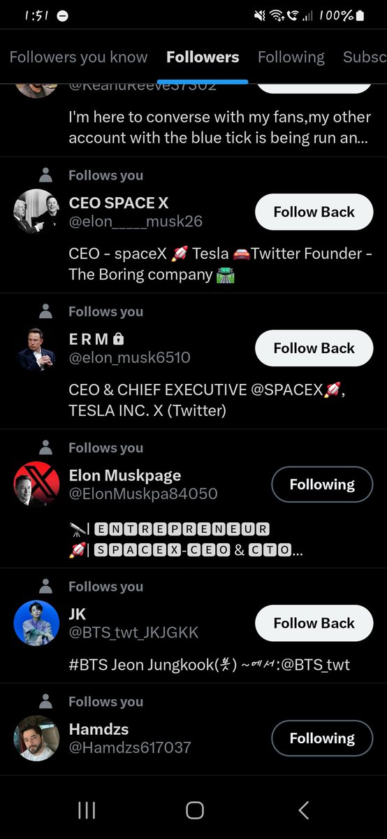 Sorry mr musk I blocked all 3 here and the other 36 of you as well