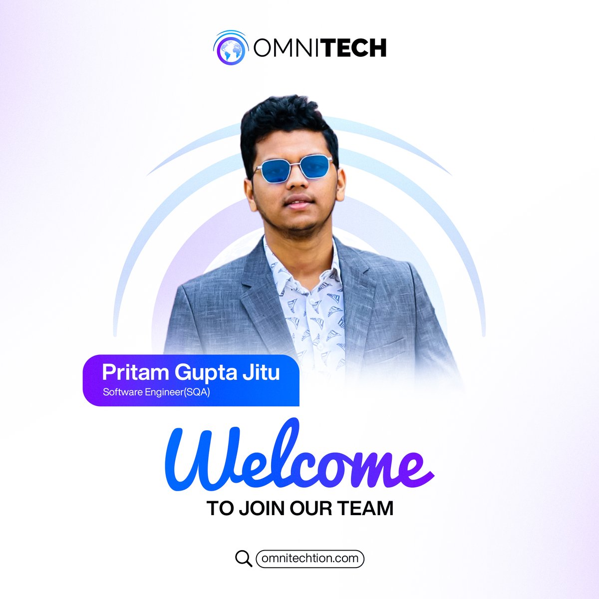 omnitechtion's tweet photo. A big hello and welcome to Pritam Gupta Jitu, Our new Software Quality Assurance (SQA) Engineer at OmniTech Solutions Limited!

We're happy to have you join us! 😊

#WelcomeToTheTeam #SQA #OmniTechSolutions https://t.co/20zHyuOXva