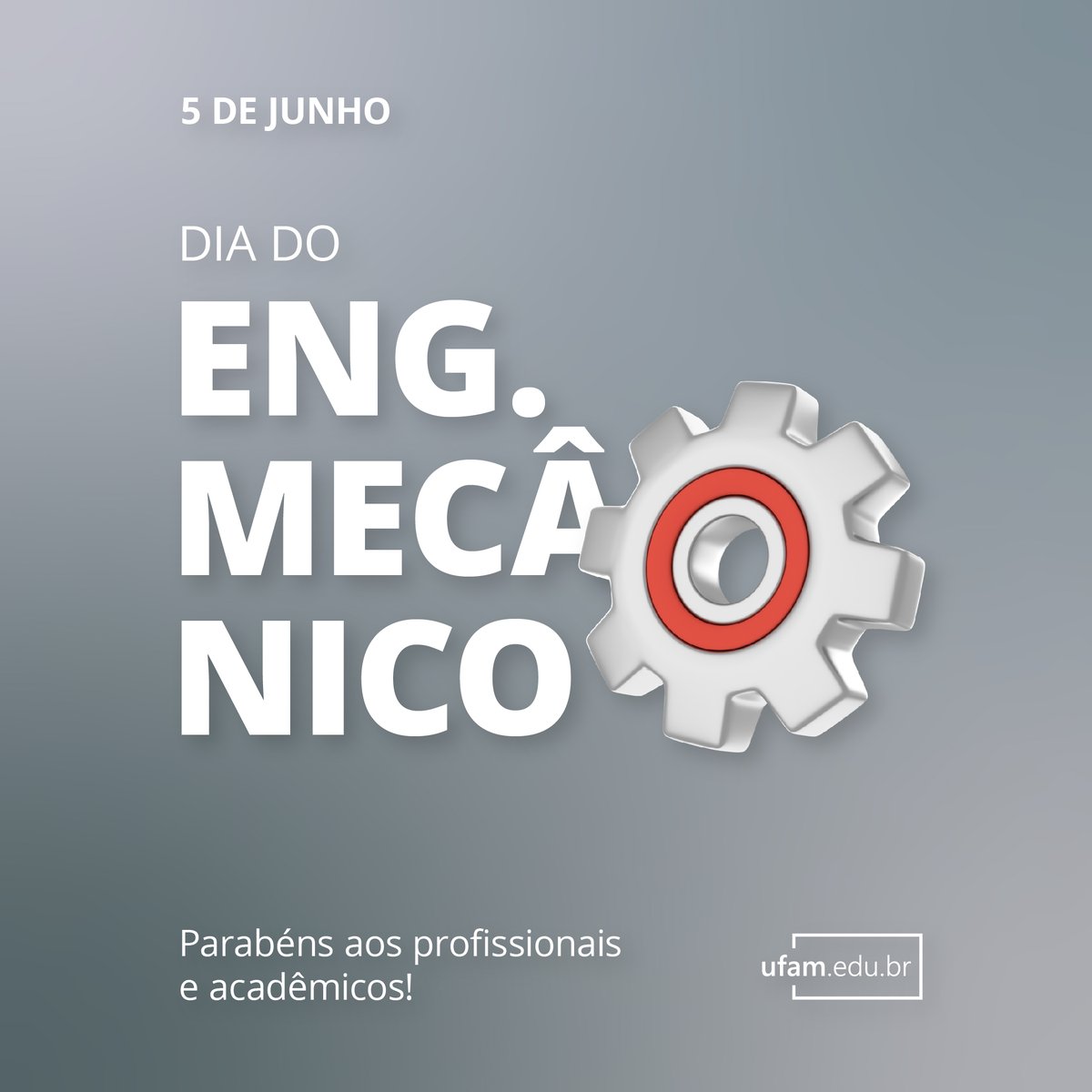 5 de junho - Dia do Engenheiro Mecânico ⚙️