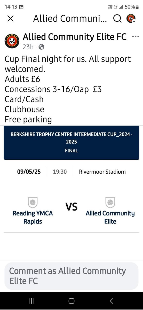 All support welcomed