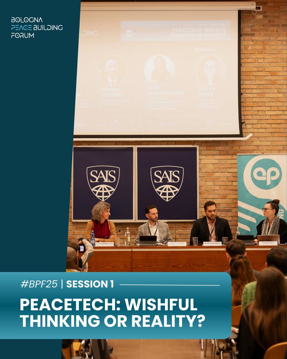 agencypb's tweet image. #BPF25 | Session I &quot;Peacetech: wishful thinking or reality?&quot;
🗣️ The future of #peacetech is not just about using the latest tools, it’s about using them responsibly, to connect, engage, and build a safer, more inclusive digital space.