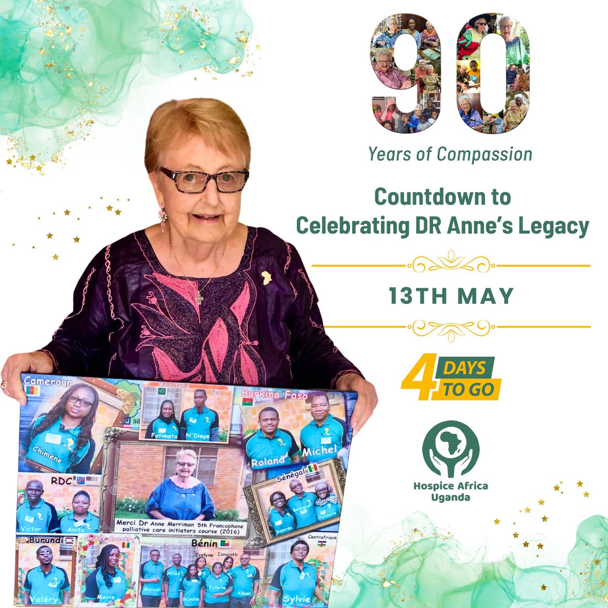 The countdown to a legacy of love and compassion is on! ❤️ 🎊💃🏽

Join us to celebrate Dr. Anne Merriman, a pioneer in palliative care in Uganda and beyond, and the founder of Hospice Africa Uganda, as she celebrates her 90th birthday! 🎂

#LegacyOfCompassion #PalliativeCare