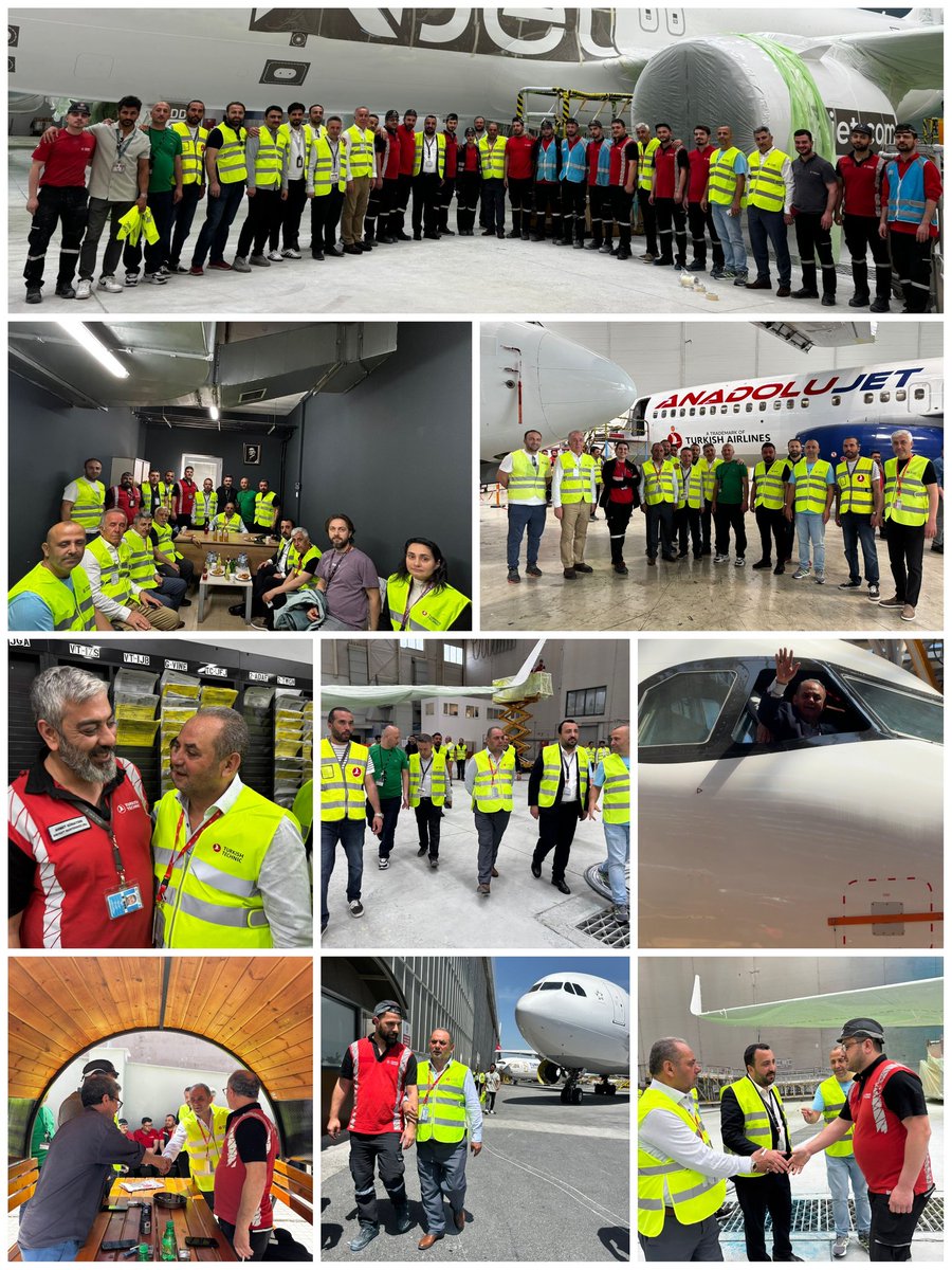 THY TEKNİK'te alınteri akıtan üyelerimizle buluşmalarımızın üçüncü ve son gününde Atatürk Havalimanındaydık. 
Ülkemizin göz bebeği Türk Havayolları'nın dünya markası haline gelmesinde büyük emekleri olan üyelerimizle sıcak ve samimi bir ortamda buluşarak, onların talep ve