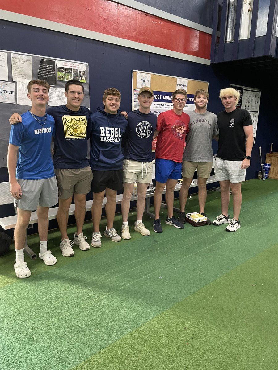 Bachord24's tweet photo. Last Thurs morning Bible study of the school year. We said goodbye to some absolute DUDES. 3 seniors that have been there since day one. Showed up every week. They are spiritual warriors that have impacted the program way beyond baseball. Love u boys! Special thanks to @NELA_FCA https://t.co/tAFrsbiWDa