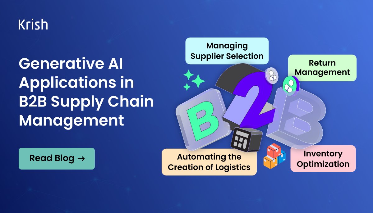 krishtechnolab's tweet image. Supply chains are no longer just about logistics—they’re about intelligence.
Curious how future-ready businesses are using #GenAI to reduce costs, boost efficiency, and build resilience?
Read here: krishtechnolabs.com/blog/generativ…
#B2B #SupplyChain #AI #DigitalTransformation