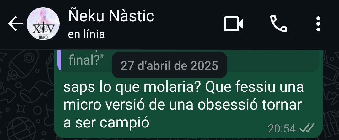 Super orgullós d'haver enviat aquest missatge.