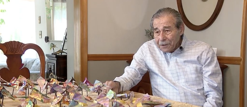 Smilow Cancer Hospital (@smilowcancer) on Twitter photo In 2018, Smilow volunteer and lung cancer survivor Paul ‘Desi’ Desiderio began making origami cranes for the <a href="/SmilowCancer/">Smilow Cancer Hospital</a> lobby, and never stopped. Now at 82, he has made about 12,000 and says, “It’s become very therapeutic to me. It’s an integral part of my life. I don’t think In 2018, Smilow volunteer and lung cancer survivor Paul ‘Desi’ Desiderio began making origami cranes for the <a href="/SmilowCancer/">Smilow Cancer Hospital</a> lobby, and never stopped. Now at 82, he has made about 12,000 and says, “It’s become very therapeutic to me. It’s an integral part of my life. I don’t think