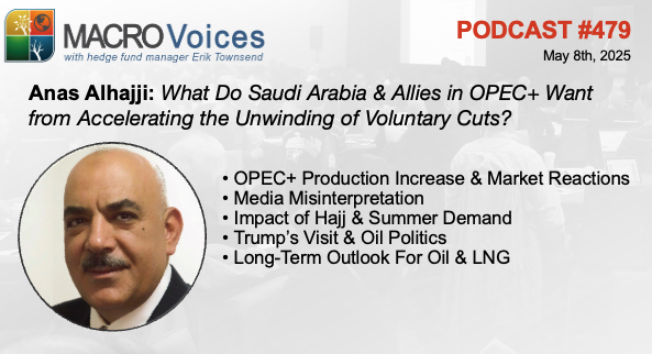 MacroVoices Podcast (@macrovoices) on Twitter photo MacroVoices <a href="/ErikSTownsend/">Erik Townsend 🛢️</a> & <a href="/PatrickCeresna/">Patrick Ceresna📈📉</a>
welcome <a href="/anasalhajji/">Anas Alhajji</a> to the show to discuss OPEC+ productions increases, the long term outlook for oil & LNG. Anas also explains what’s really going on in Saudi Arabia and the real risks posed by an escalation of tensions in Iran, MacroVoices <a href="/ErikSTownsend/">Erik Townsend 🛢️</a> & <a href="/PatrickCeresna/">Patrick Ceresna📈📉</a>
welcome <a href="/anasalhajji/">Anas Alhajji</a> to the show to discuss OPEC+ productions increases, the long term outlook for oil & LNG. Anas also explains what’s really going on in Saudi Arabia and the real risks posed by an escalation of tensions in Iran,