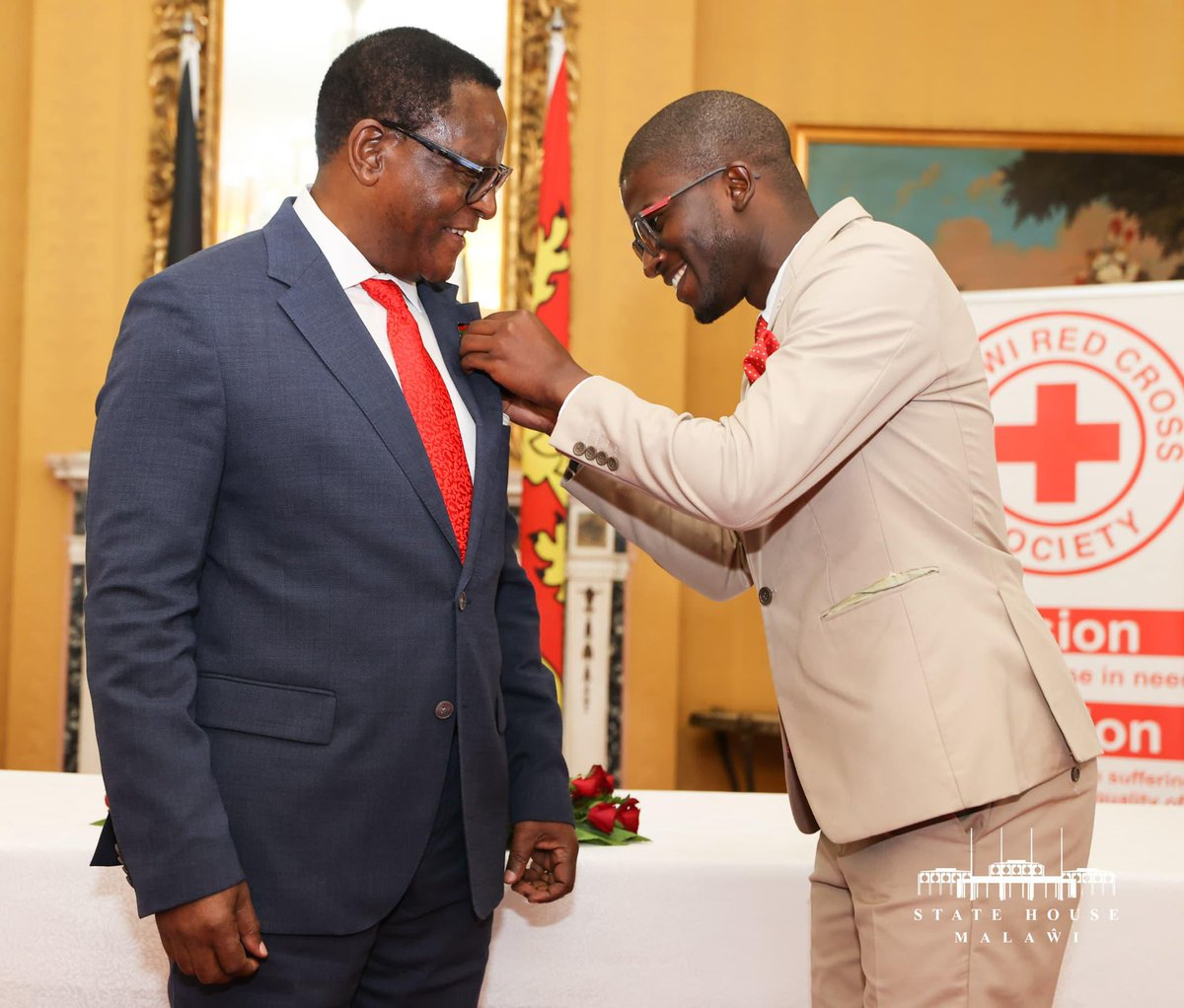 I have presided over the launch of the Malawi Red Cross 2025 Flag Week. Mankind is one unit as such we must preserve the dignity of every human being. Let’s all support the noble cause by contributing freely towards the Flag Week events.  
#RedCrossFlagWeek2025