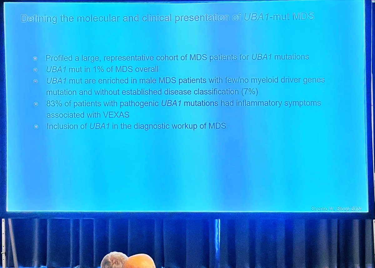 Sanam Loghavi, MD صنم لغوی 🔬🧬 (@sanamloghavi) on Twitter photo we need UBA1 in our myeloid panels .. pls
Beautifully delivered presentation by
<a href="/MariaSirenko/">Maria Sirenko</a> 👏🏼#MDS25 <a href="/MDSFoundation/">MDS Foundation</a> #MDSsm
<a href="/Elsa2Bernard/">Elsa Bernard</a> <a href="/PapaemmanuilLab/">Elli Papaemmanuil, PhD</a> we need UBA1 in our myeloid panels .. pls
Beautifully delivered presentation by
<a href="/MariaSirenko/">Maria Sirenko</a> 👏🏼#MDS25 <a href="/MDSFoundation/">MDS Foundation</a> #MDSsm
<a href="/Elsa2Bernard/">Elsa Bernard</a> <a href="/PapaemmanuilLab/">Elli Papaemmanuil, PhD</a>