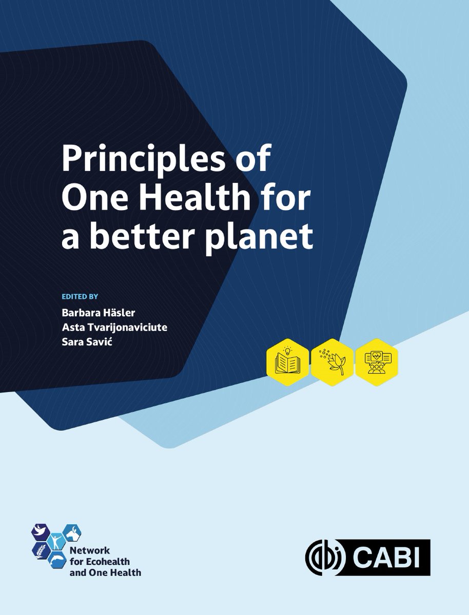 New book from <a href="/CABI_News/">CABI</a>!

"Principles of One Health for a better planet" is intended as an entry-level learning resource, with easy to understand, straightforward descriptions of #OneHealth concepts, principles &amp; methods: cabidigitallibrary.org/doi/book/10.10…