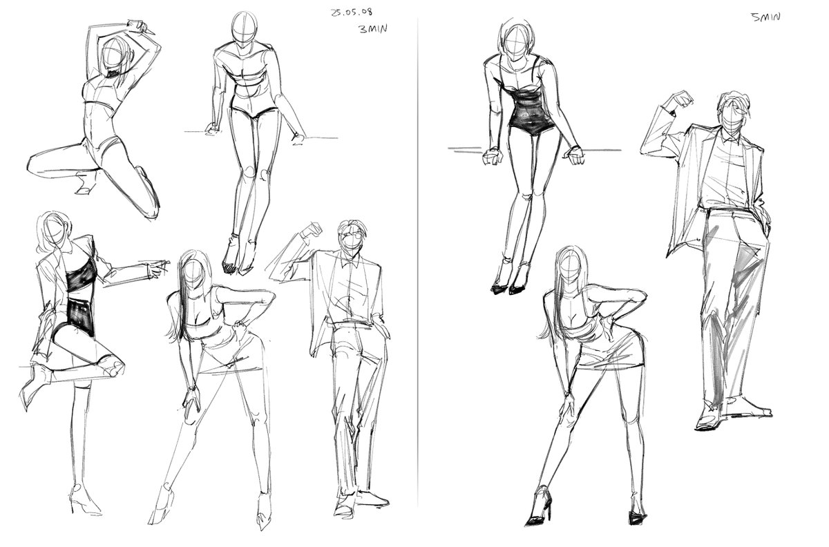 kock_study's tweet image. 오늘의 크로키 3분/5분