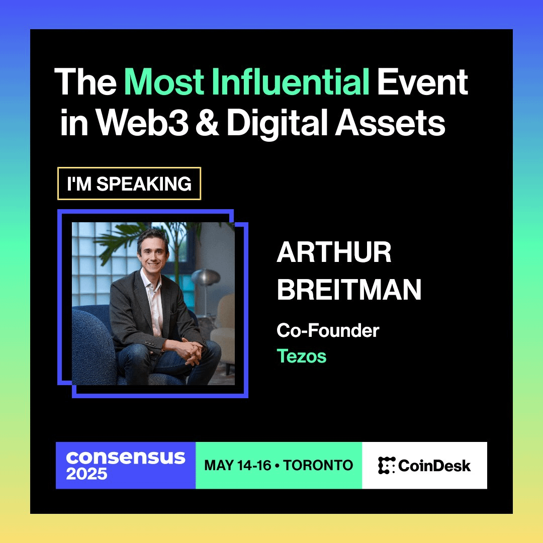 Co-founder of Tezos @arthurb will be taking to the stage at #Consensus2025 to explore how <a href="/uranium_io/">XU3O8</a> is unlocking a critical real-world asset in Tokenized Uranium.

🗓️ 14 May | 🕜 1:30pm EDT
📍 MTCC: Builders Stage
🎤 Presentation | Uranium On-Chain: Enabling Access to New